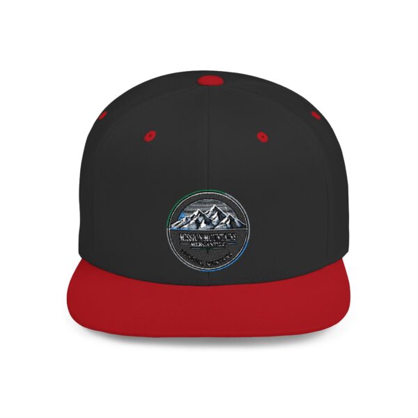 Mission Mountains Flat Bill Snapback Hat, Trendy Outdoor Cap, Perfect for Hiking, Camping, Adventure Lovers, Cool Gift - Image 58