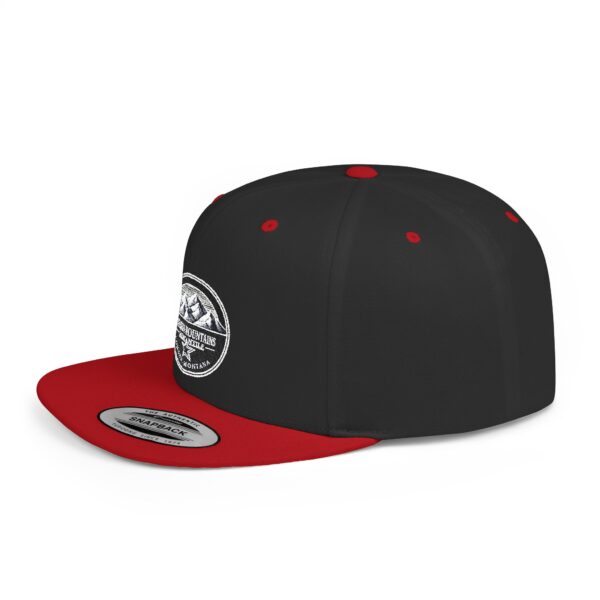 Mission Mountains Flat Bill Snapback Hat, Trendy Outdoor Cap, Perfect for Hiking, Camping, Adventure Lovers, Cool Gift - Image 60