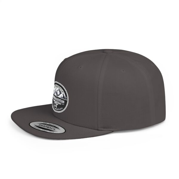Mission Mountains Flat Bill Snapback Hat, Trendy Outdoor Cap, Perfect for Hiking, Camping, Adventure Lovers, Cool Gift - Image 45