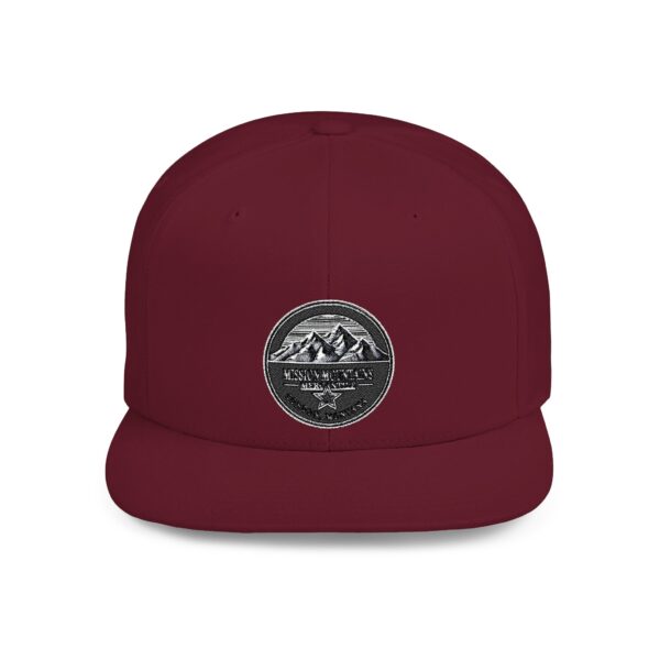 Mission Mountains Flat Bill Snapback Hat, Trendy Outdoor Cap, Perfect for Hiking, Camping, Adventure Lovers, Cool Gift - Image 52