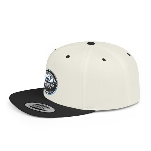 Mission Mountains Flat Bill Snapback Hat, Trendy Outdoor Cap, Perfect for Hiking, Camping, Adventure Lovers, Cool Gift - Image 39