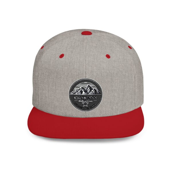 Mission Mountains Flat Bill Snapback Hat, Trendy Outdoor Cap, Perfect for Hiking, Camping, Adventure Lovers, Cool Gift - Image 46