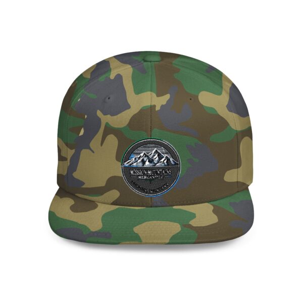 Mission Mountains Flat Bill Snapback Hat, Trendy Outdoor Cap, Perfect for Hiking, Camping, Adventure Lovers, Cool Gift - Image 10