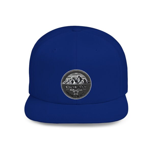 Mission Mountains Flat Bill Snapback Hat, Trendy Outdoor Cap, Perfect for Hiking, Camping, Adventure Lovers, Cool Gift - Image 16
