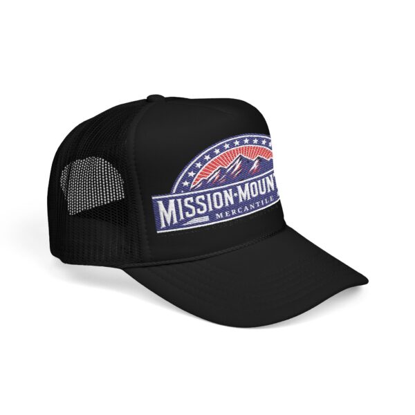 Mission Mountains Mercantile Embroidered Baseball Cap - Red, White, & Blue - Image 15
