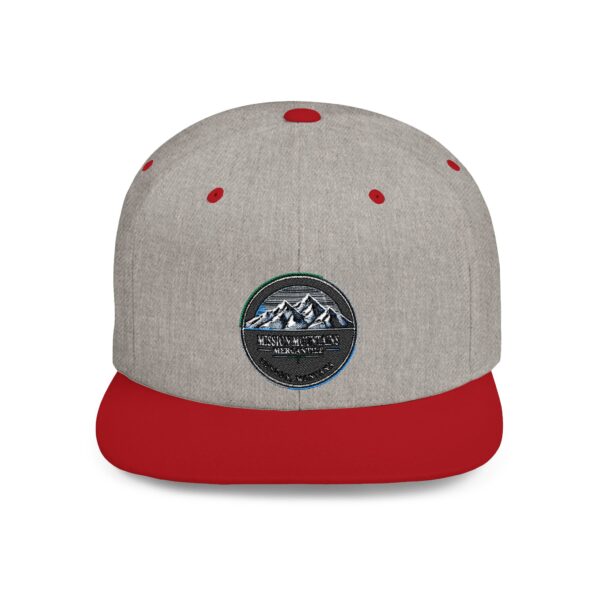 Mission Mountains Flat Bill Snapback Hat, Trendy Outdoor Cap, Perfect for Hiking, Camping, Adventure Lovers, Cool Gift - Image 46