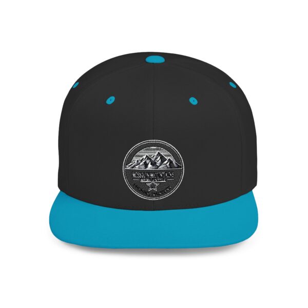 Mission Mountains Flat Bill Snapback Hat, Trendy Outdoor Cap, Perfect for Hiking, Camping, Adventure Lovers, Cool Gift - Image 64