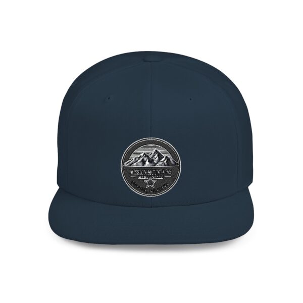 Mission Mountains Flat Bill Snapback Hat, Trendy Outdoor Cap, Perfect for Hiking, Camping, Adventure Lovers, Cool Gift - Image 25