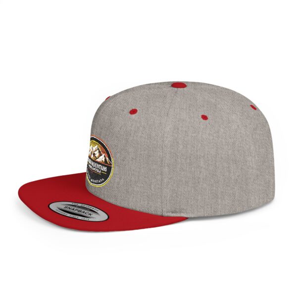 Mission Mountains Flat Bill Snapback Hat, Trendy Outdoor Cap, Perfect for Hiking, Camping, Adventure Lovers, Cool Gift - Image 48