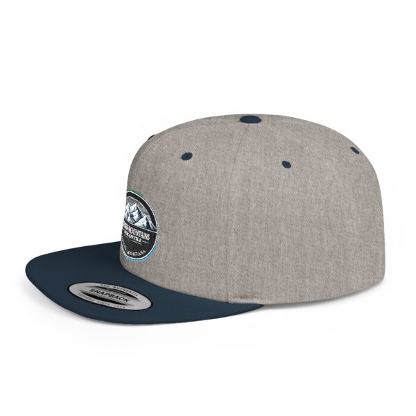 Mission Mountains Flat Bill Snapback Hat, Trendy Outdoor Cap, Perfect for Hiking, Camping, Adventure Lovers, Cool Gift - Image 24