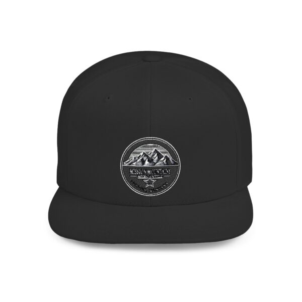 Mission Mountains Flat Bill Snapback Hat, Trendy Outdoor Cap, Perfect for Hiking, Camping, Adventure Lovers, Cool Gift - Image 31