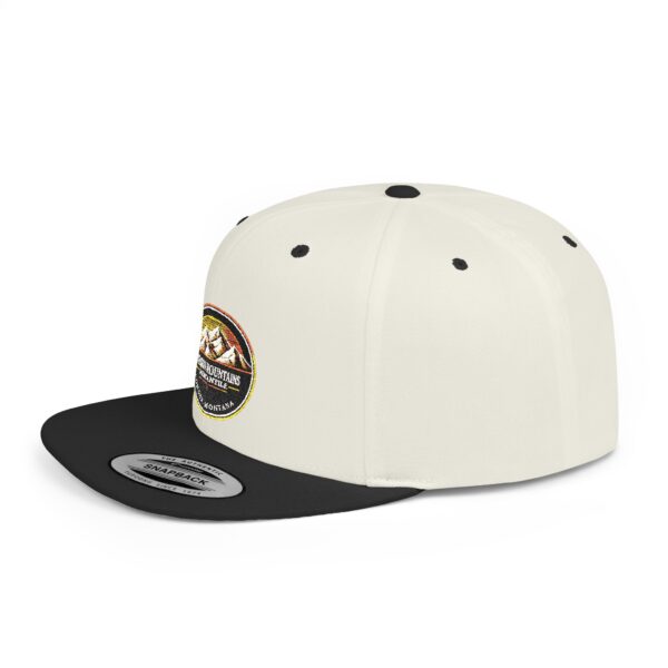 Mission Mountains Flat Bill Snapback Hat, Trendy Outdoor Cap, Perfect for Hiking, Camping, Adventure Lovers, Cool Gift - Image 39