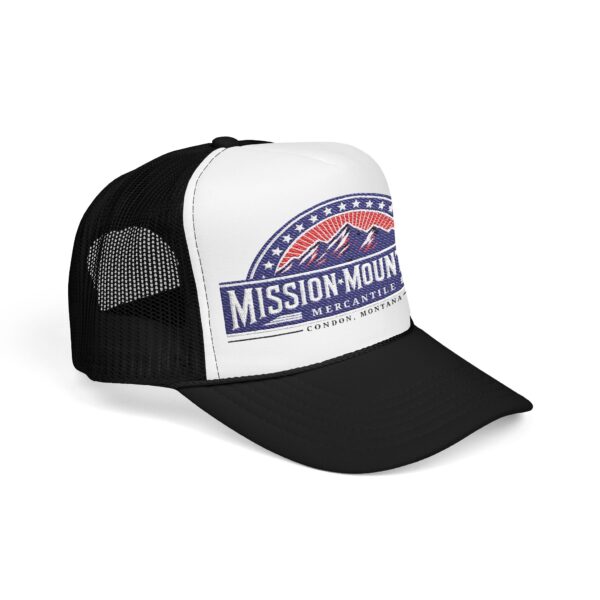 Mission Mountains Mercantile Embroidered Baseball Cap - Red, White, & Blue - Image 19