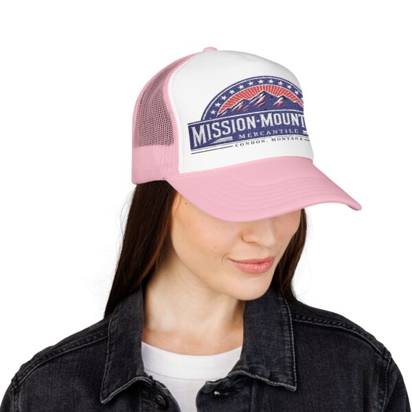Mission Mountains Mercantile Embroidered Baseball Cap - Red, White, & Blue - Image 28