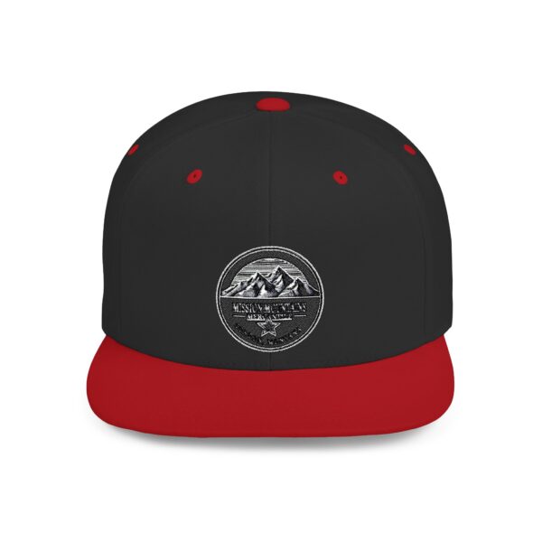 Mission Mountains Flat Bill Snapback Hat, Trendy Outdoor Cap, Perfect for Hiking, Camping, Adventure Lovers, Cool Gift - Image 58