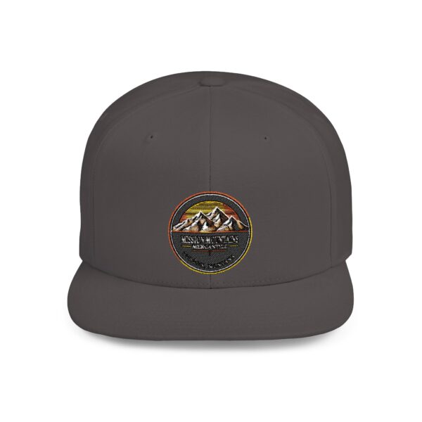 Mission Mountains Flat Bill Snapback Hat, Trendy Outdoor Cap, Perfect for Hiking, Camping, Adventure Lovers, Cool Gift - Image 43