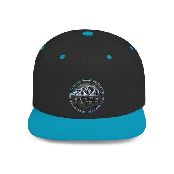 Mission Mountains Flat Bill Snapback Hat, Trendy Outdoor Cap, Perfect for Hiking, Camping, Adventure Lovers, Cool Gift - Image 64