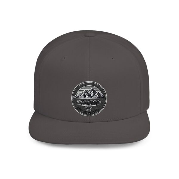Mission Mountains Flat Bill Snapback Hat, Trendy Outdoor Cap, Perfect for Hiking, Camping, Adventure Lovers, Cool Gift - Image 43