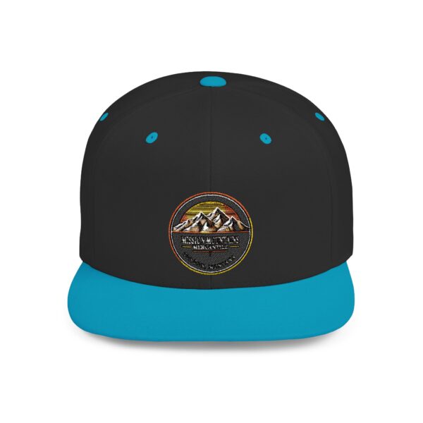 Mission Mountains Flat Bill Snapback Hat, Trendy Outdoor Cap, Perfect for Hiking, Camping, Adventure Lovers, Cool Gift - Image 64