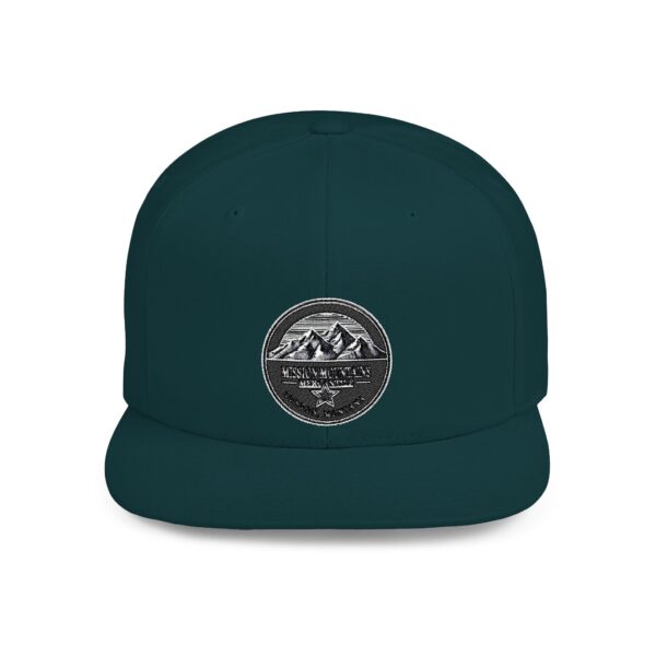 Mission Mountains Flat Bill Snapback Hat, Trendy Outdoor Cap, Perfect for Hiking, Camping, Adventure Lovers, Cool Gift - Image 13