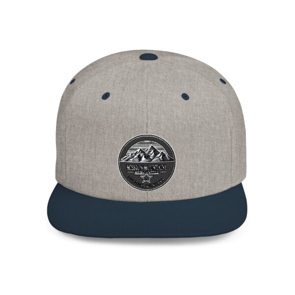Mission Mountains Flat Bill Snapback Hat, Trendy Outdoor Cap, Perfect for Hiking, Camping, Adventure Lovers, Cool Gift - Image 22