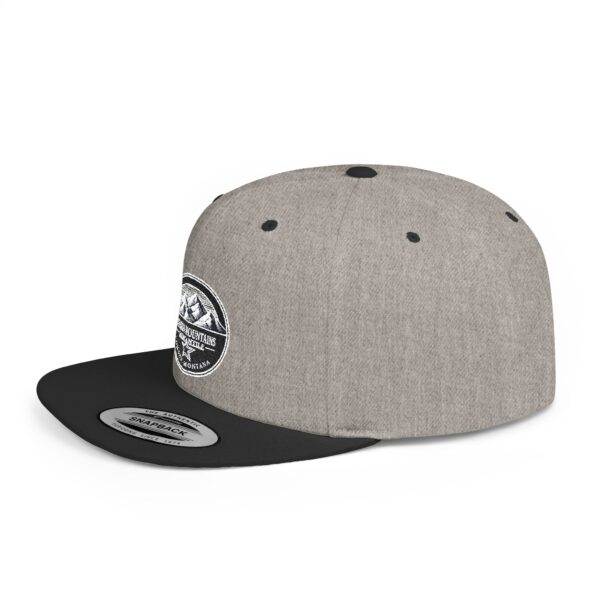 Mission Mountains Flat Bill Snapback Hat, Trendy Outdoor Cap, Perfect for Hiking, Camping, Adventure Lovers, Cool Gift - Image 36