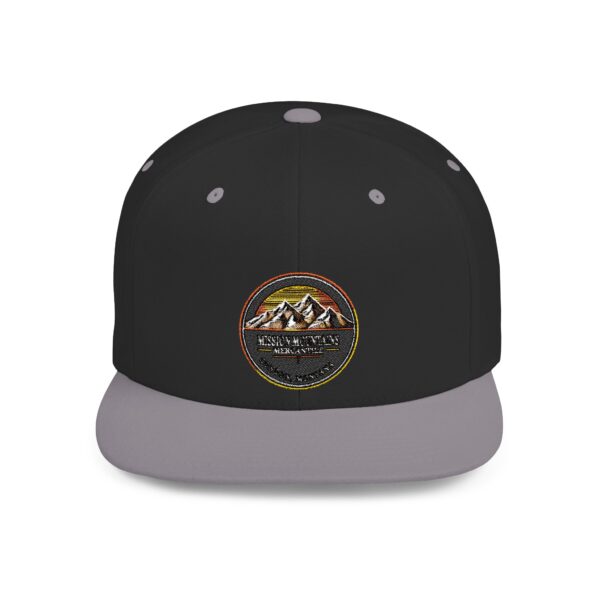 Mission Mountains Flat Bill Snapback Hat, Trendy Outdoor Cap, Perfect for Hiking, Camping, Adventure Lovers, Cool Gift - Image 61