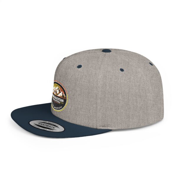 Mission Mountains Flat Bill Snapback Hat, Trendy Outdoor Cap, Perfect for Hiking, Camping, Adventure Lovers, Cool Gift - Image 24