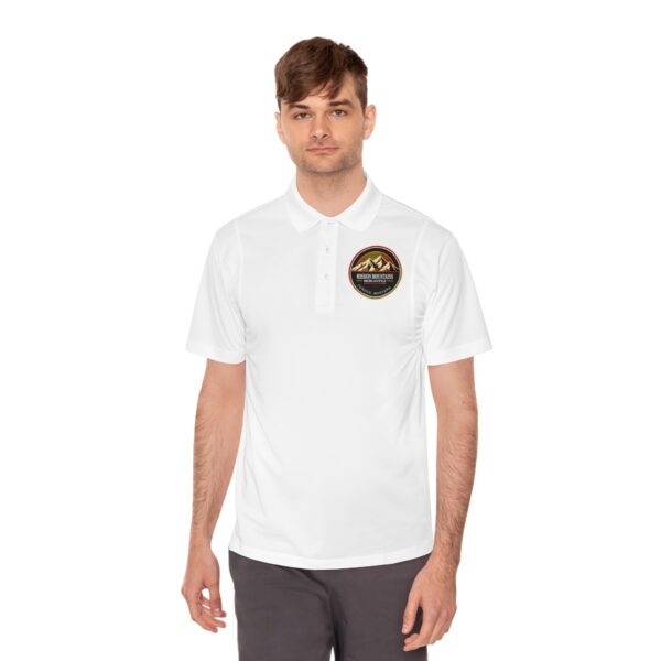 Mission Mountains Mercantile Polo Shirt - Red Version - Image 6