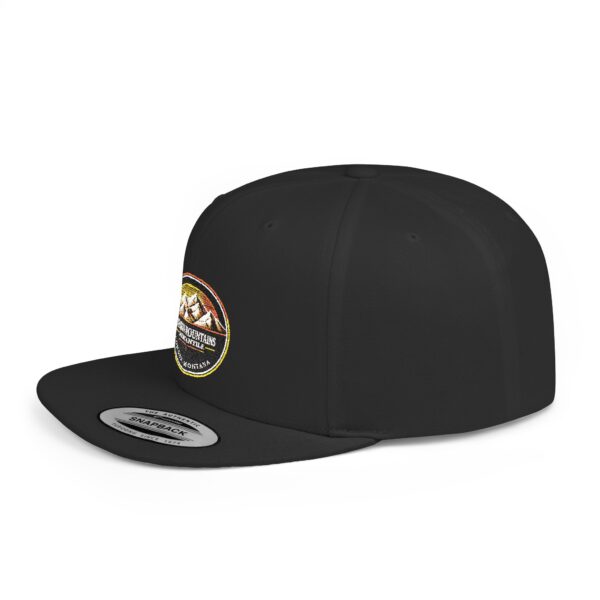 Mission Mountains Flat Bill Snapback Hat, Trendy Outdoor Cap, Perfect for Hiking, Camping, Adventure Lovers, Cool Gift - Image 33