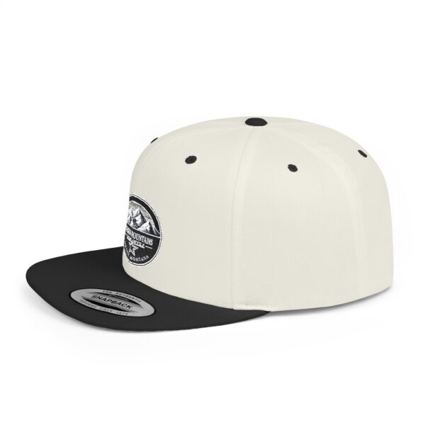 Mission Mountains Flat Bill Snapback Hat, Trendy Outdoor Cap, Perfect for Hiking, Camping, Adventure Lovers, Cool Gift - Image 39