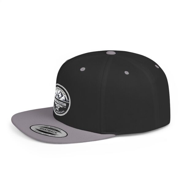 Mission Mountains Flat Bill Snapback Hat, Trendy Outdoor Cap, Perfect for Hiking, Camping, Adventure Lovers, Cool Gift - Image 63