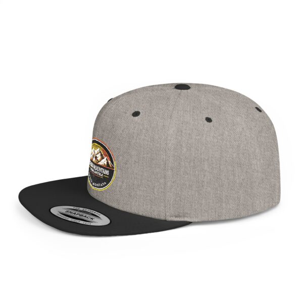 Mission Mountains Flat Bill Snapback Hat, Trendy Outdoor Cap, Perfect for Hiking, Camping, Adventure Lovers, Cool Gift - Image 36