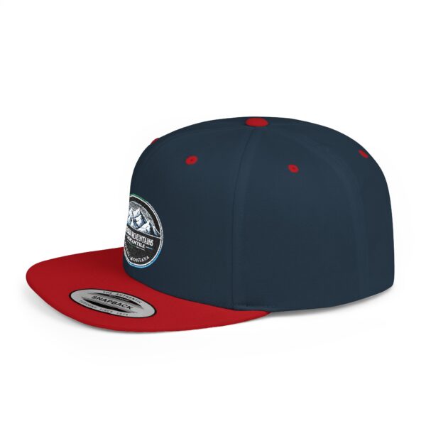 Mission Mountains Flat Bill Snapback Hat, Trendy Outdoor Cap, Perfect for Hiking, Camping, Adventure Lovers, Cool Gift - Image 30