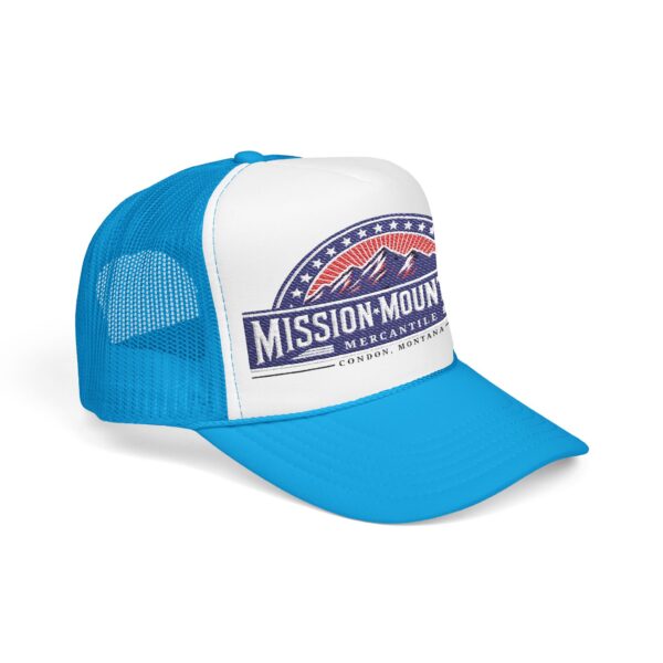 Mission Mountains Mercantile Embroidered Baseball Cap - Red, White, & Blue - Image 23