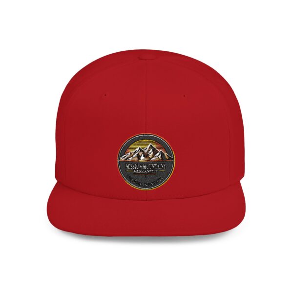 Mission Mountains Flat Bill Snapback Hat, Trendy Outdoor Cap, Perfect for Hiking, Camping, Adventure Lovers, Cool Gift - Image 49