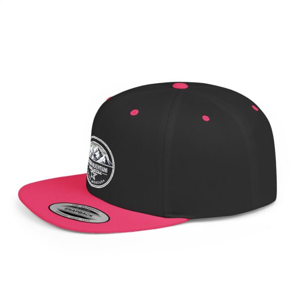 Mission Mountains Flat Bill Snapback Hat, Trendy Outdoor Cap, Perfect for Hiking, Camping, Adventure Lovers, Cool Gift - Image 57