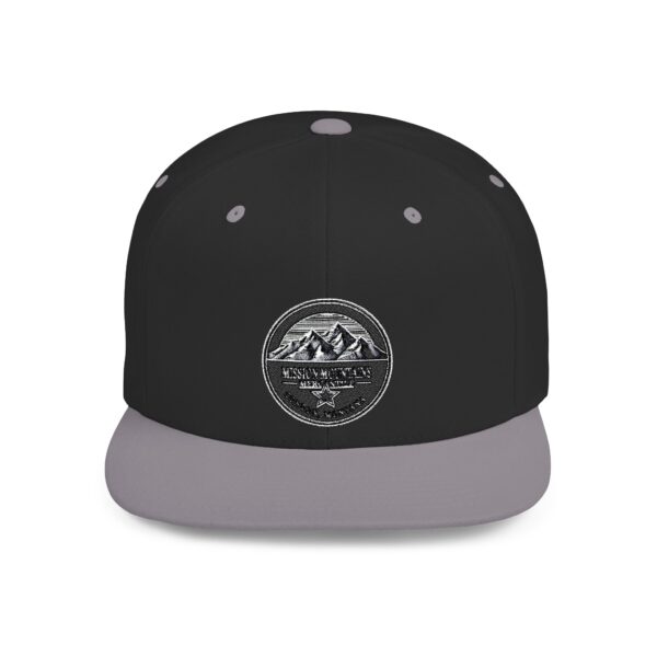 Mission Mountains Flat Bill Snapback Hat, Trendy Outdoor Cap, Perfect for Hiking, Camping, Adventure Lovers, Cool Gift - Image 61