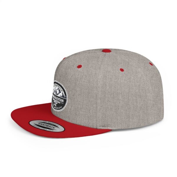 Mission Mountains Flat Bill Snapback Hat, Trendy Outdoor Cap, Perfect for Hiking, Camping, Adventure Lovers, Cool Gift - Image 48