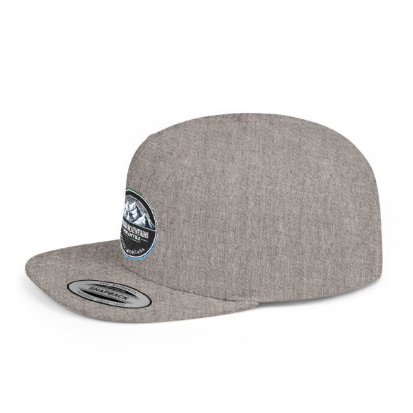 Mission Mountains Flat Bill Snapback Hat, Trendy Outdoor Cap, Perfect for Hiking, Camping, Adventure Lovers, Cool Gift - Image 42