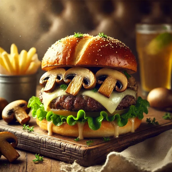 Mushroom Swiss Burger