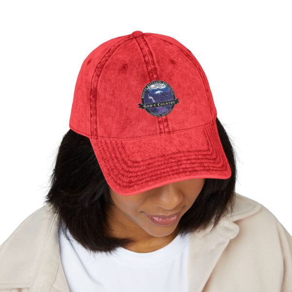 God's Counrty Vintage Embroidered Cap - Stylish Outdoor Hat for Adventure Lovers, Casual Wear, Gift for Travel Enthusiasts, Hiking Gear, Vintage Style Cap - Image 3