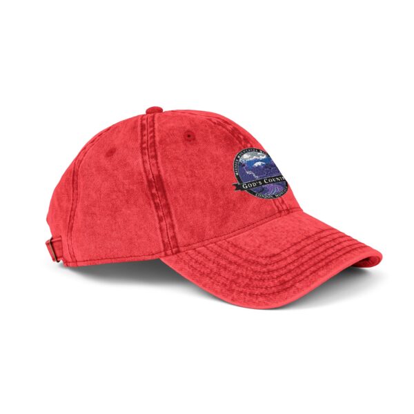 God's Counrty Vintage Embroidered Cap - Stylish Outdoor Hat for Adventure Lovers, Casual Wear, Gift for Travel Enthusiasts, Hiking Gear, Vintage Style Cap - Image 2