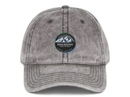 Mission Mountains Mercantile Vintage Embroidered Cap - Stylish Outdoor Hat for Adventure Lovers, Casual Wear, Gift, Hiking Gear