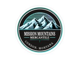 Mission Mountains Mercantile Die-Cut Outdoor Stickers