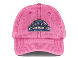 Mission Mountians Mercantile - A Gem in the Wilderness Vintage Embroidered Cap - Stylish Outdoor Hat for Adventure Lovers, Casual Wear, Gift, Hiking Gear
