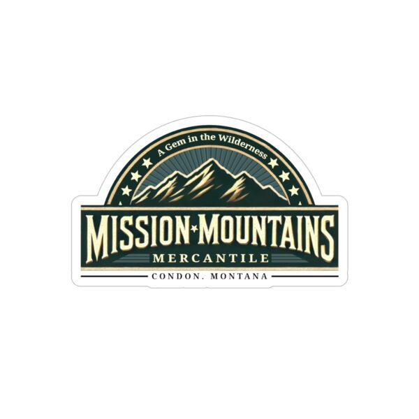 Mission Mountains Mercantile: A Gem in the Wilderness Die-Cut Outdoor Stickers - Image 13
