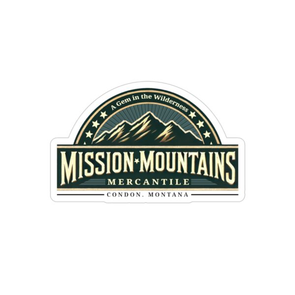 Mission Mountains Mercantile: A Gem in the Wilderness Die-Cut Outdoor Stickers - Image 7