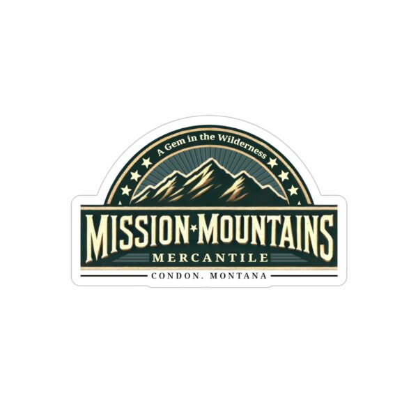 Mission Mountains Mercantile: A Gem in the Wilderness Die-Cut Outdoor Stickers - Image 10