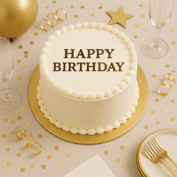 Oro Valentio Special Order Cake (9" x 13" Sheet Cake / 9" Round) - Image 3